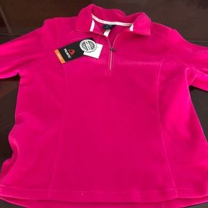 Half zip sweat shirt